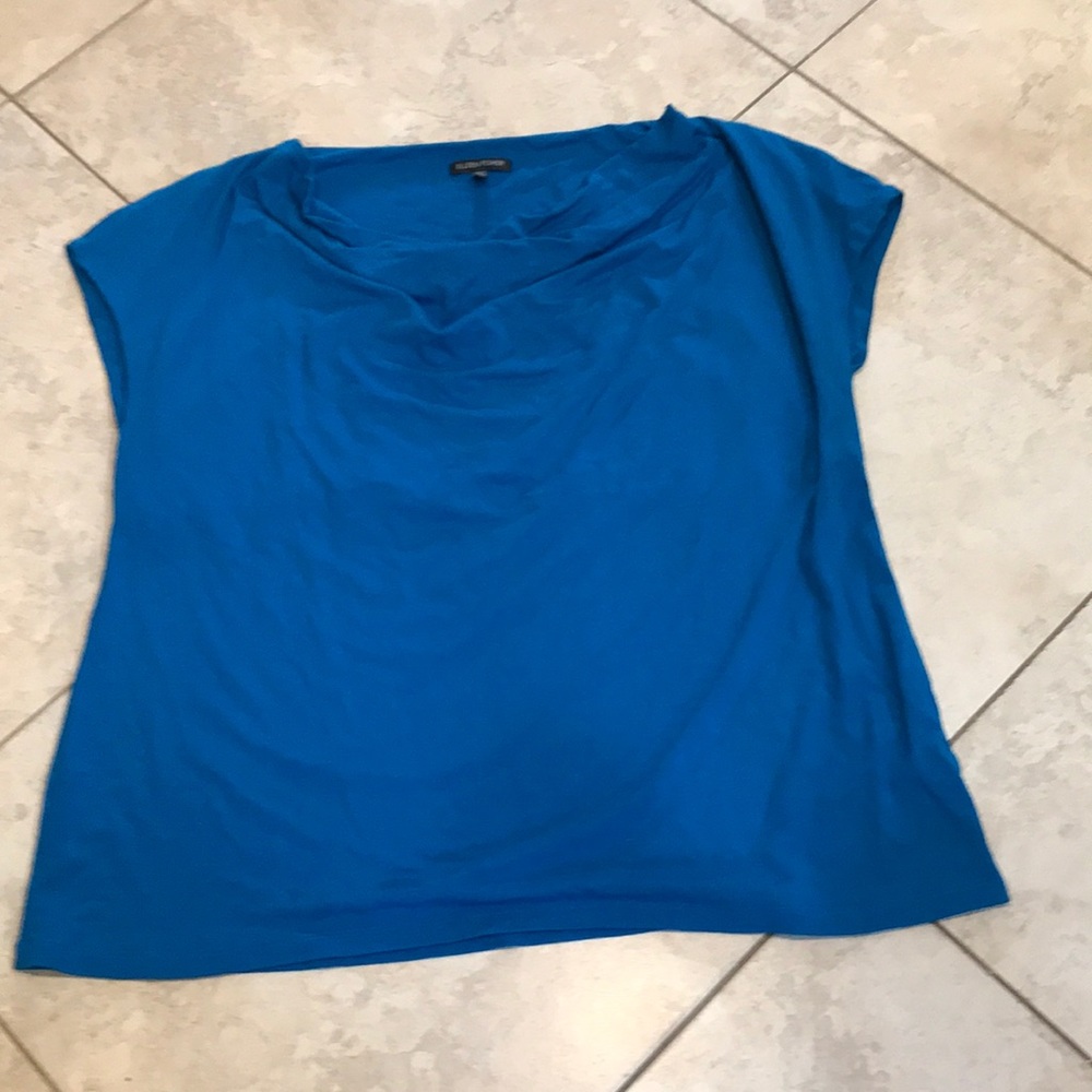 Eileen Fisher Blue shirt XL light spot